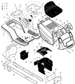Part Location Diagram of F-030766L Murray Instruction Book & Parts List
